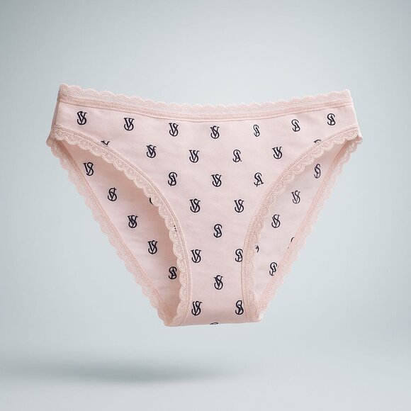 Victoria's Secret Other - Victoria's Secret The Lacie Lace-Waist Bikini Panty Women's Medium VS Pink Print